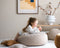 Wigiwama Teddy Ottoman / Poef - Ø65x20cm - Biscuit