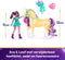 Unicorn Academy - Pop Ava & Eenhoorn Leaf - met 2 rijaccessoires en borstel - Speelfigurenset