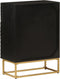 vidaXL - Ladekastje - 55x30x76 - cm - massief - mangohout - en - ijzer - zwart