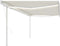 vidaXL - Luifel - automatisch - met - LED - en - windsensor - 4,5x3,5 - m - geel - en - wit