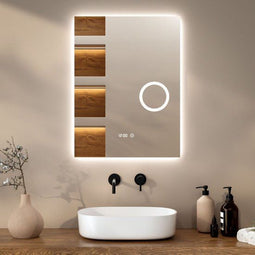 Mirlux Badkamerspiegel - Rechthoekig - LED Verlichting Anti Condens - IP44 Spatwaterdicht