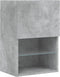 vidaXL - Tv-meubels - met - LED-verlichting - 2 - st - 40,5x30x60 - cm - betongrijs
