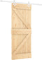 vidaXL - Schuifdeur - met - beslag - 80x210 - cm - massief - grenenhout