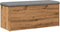 vidaXL - Opbergbankje - 102x42x45 - cm - bewerkt - hout - artisanaal - eikenkleur