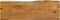 vidaXL - Tafelblad - met - natuurlijke - rand - 120x40x2,5 - cm - massief - mangohout