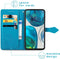 iMoshion Hoesje Geschikt voor Motorola Moto G82 / Moto G52 Hoesje Met Pasjeshouder - iMoshion Mandala Bookcase - Turquoise