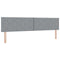 vidaXL - Hoofdbord - Diamond - Blocks - Ontwerp - Lichtgrijs - 200 - cm - Stof