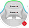 Huzaro FORCE 4.7 - Gamingstoel - RGB LED-verlichting en voetensteun - Wit