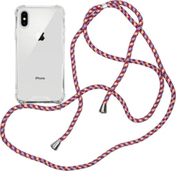 iMoshion Hoesje Geschikt voor iPhone Xs / X Hoesje Met Koord - iMoshion Backcover met koord - Transparant