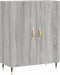 vidaXL - Dressoir - 69,5x34x90 - cm - bewerkt - hout - grijs - sonoma - eikenkleurig