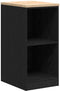 vidaXL - Garagekast - 40x51x85 - cm - massief - grenenhout - zwart