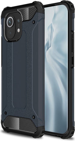 Lunso - Armor Guard backcover hoes - Geschikt voor Xiaomi Mi 11 - Blauw