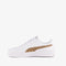 PUMA Carina 3.0 Animal Jr - Lage sneakers - SOFTFOAM+ inlegzool - PUMA White-Light Sand-PUMA Gold