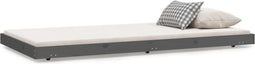 vidaXL - Bedframe - massief - grenenhout - grijs - 80x200 - cm