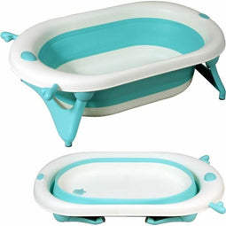 Badkuip Looping Blauw Wit 50 x 81,5 x 23,5 cm Opvouwbaar