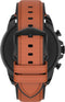 Fossil Gen 6 FTW4062 Smartwatch Heren 44 mm - Bruin