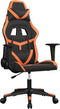 vidaXL - Gamestoel - kunstleer - zwart - en - oranje