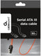 Gembird CC-SATAM-DATA - SATA datakabel - SATA600 6 Gbit/s - Rood Zwart