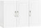 SoBuy FRG231-L-W - Wandkast 3 Deuren - Verstelbare Plank - Wit 90x30x60cm