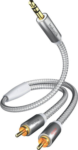 in-akustik Premium Audio kabel 3,5 mm Cinch - Cinch 5,0 m