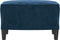 vidaXL - Voetenbank - 60x50x41 - cm - fluweel - blauw