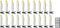 Sygonix SY-4531626 Kerstboomverlichting Buiten werkt op batterijen Aantal lampen 20 LED Warmwit