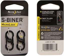 NITE Ize NI-LSBM-01-2R3 Karabijn MicroLock S-Biner 2 35 mm x 15 mm x 7 mm 2 stuk(s)