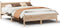 vidaXL - Bedframe - zonder - matras - massief - grenenhout - 140x200 - cm