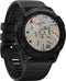 Garmin Fenix 6X Pro 51 mm zwart met een zwarte siliconen polsband