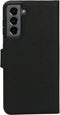 Mobiparts Galaxy S21 - Wallet Case - Saffiano motief - Zwart