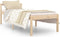 vidaXL - Seniorenbed - massief - grenenhout - wit - 75x190 - cm - Small - Single
