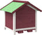 vidaXL - Hondenhok - 65x65x61,5 - cm - massief - grenenhout - mokkakleurig
