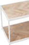 J-Line salontafel Zigzag - hout/metaal - naturel/wit