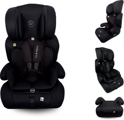 Liefjes & Co Varioseat Autostoel - i-Size - Groep 1/2/3 (76–150 cm) - Verstelbare hoofdsteun - Zwart
