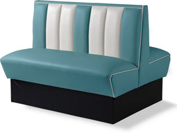 Bel Air Dinerbank Double Booth HW-120DB Blauw