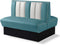 Bel Air Dinerbank Double Booth HW-120DB Blauw