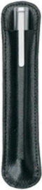 Alassio pennenetui - 3 pennen - leer - zwart - JU-2617