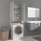 vidaXL - Wasmachinekast - 64x25,5x190 - cm - grijs - sonoma - eikenkleurig