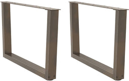 vidaXL - Eettafelpoten - 2 - st - V-vormig - 70x(42-43,3) - cm - staal - naturel