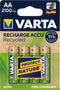 Varta 56813 - Oplaadbare AAA batterijen - NiMH 800 mAh - Groen (4 stuks)