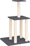 vidaXL - Kattenmeubel - met - sisal - krabpalen - 85,5 - cm - donkergrijs
