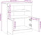 vidaXL - Dressoir - met - LED-verlichting - 60x37x67 - cm - grijs - sonoma - eiken