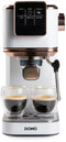 Domo DO746K - Espressomachine - 20 bar druk - Matwit met roségouden details