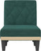 vidaXL - Chaise - longue - fluweel - donkergroen