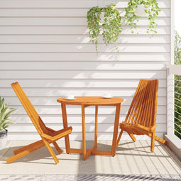vidaXL - Opvouwbare - Tuinstoelen - 2 - stuks - Massief - Hout - Acacia