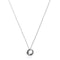 Laura Ferini Dames Ketting Cerchio - Halsketting - 18K Wit Verguld - Zilver - 40,9 cm