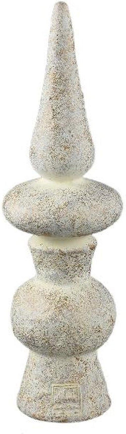 PTMD Decoratieve Standbeeld Ilesha - 11x11x37 cm - Cement - Creme