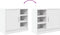vidaXL - Wastafelkast - 63x29x55 - cm - bewerkt - hout - wit