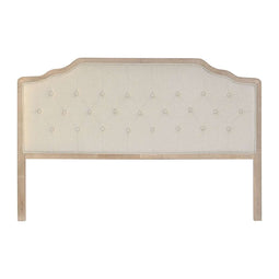 Hoofdbord DKD Home Decor Beige Rubberwood 160 x 10 x 120 cm