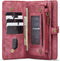 Caseme - Vintage 2 in 1 portemonnee hoes - Geschikt voor Samsung Galaxy S22 Plus / S22+ - Rood